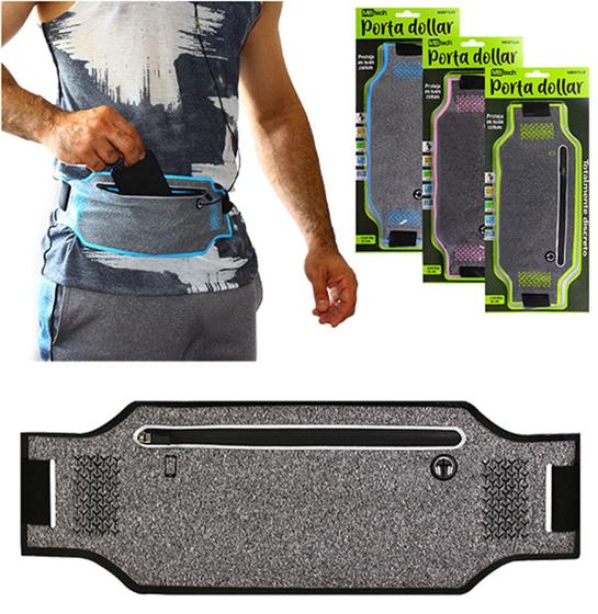 Pochete Esportiva Doleira Fina Slim Academia Corrida Celular Menor preço em Pochete Esportiva Doleira Fina Slim Academia Corrida Celular