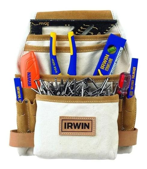 Imagem de Pochete Porta Ferramentas IW14090 Em Lona 10 Bolsos Irwin