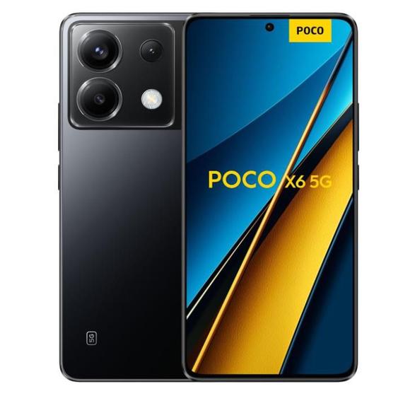 Celular Smartphone Xiaomi Poco X6 5g 256gb Preto - Dual Chip