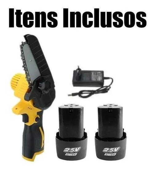 Podador De Galhos 2 Baterias Mini Serra Eletrica 25V 800W Menor preço em Podador De Galhos 2 Baterias Mini Serra Eletrica 25V 800W