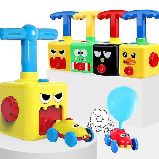 Imagem de Poder Balão Lançador Carro Toy Set Puzzle Fun Educação Iner