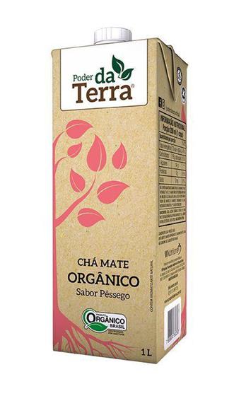 Imagem de Poder da terra mate orgânico com pêssego - 1l