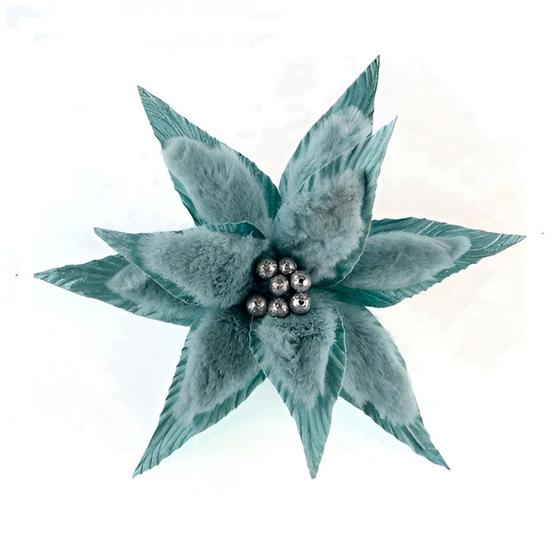 Imagem de Poinsetia Decorativa de Natal - Verde - 50cm - 1 unidade - Rizzo