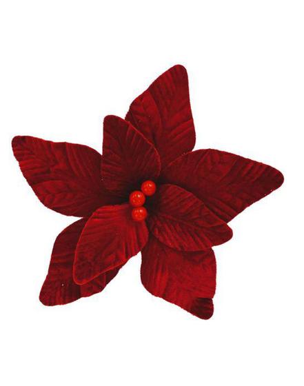 Imagem de Poinsetia Vermelha 28cm - FL681 - Tok da Casa
