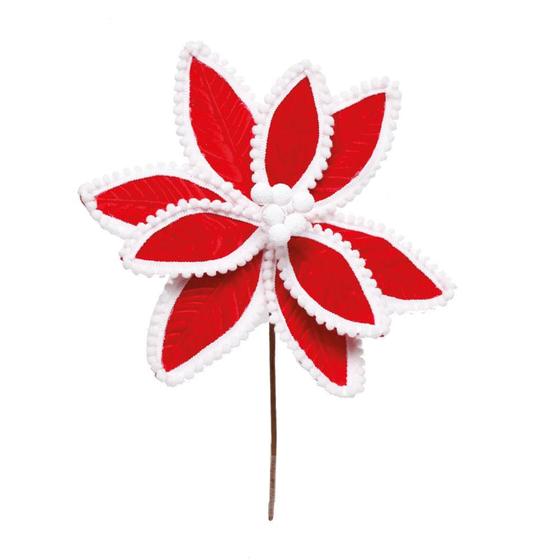 Imagem de Poinsetia vermelha com borda branca - Cromus: 1201963