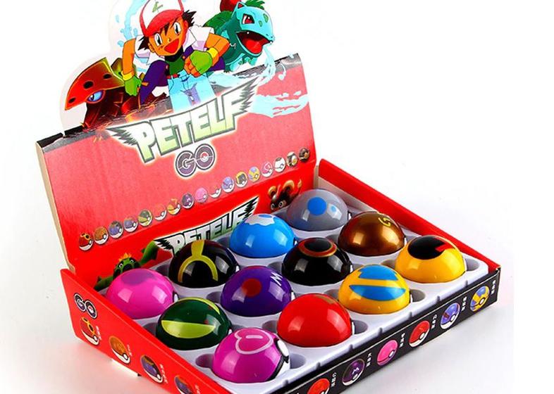Imagem de Pokebola Com 12 Pokémon Sortidos Pokeball  - Tamanho:ÚnicoCor:ColoridoGênero:Unissex