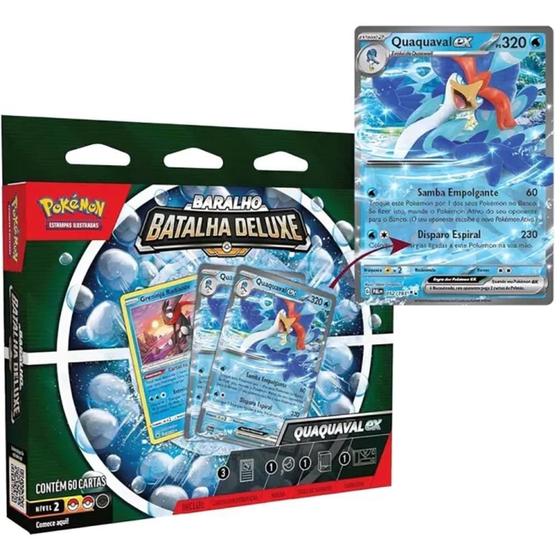 Imagem de Pokémon Batalha Deluxe Quaquaval 60 Cartas 33098 Copag