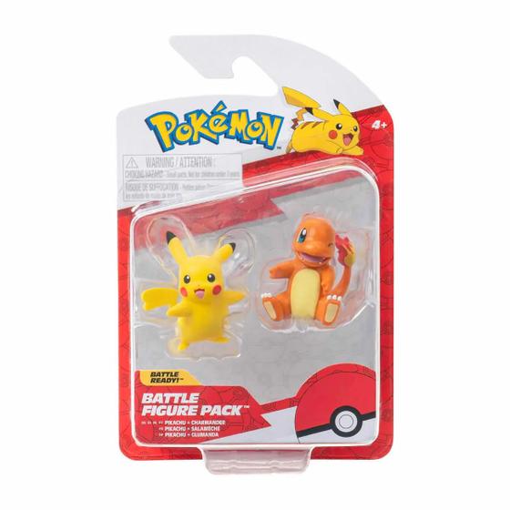 Imagem de Pokémon Battle Figure Pack Bonecos Pokemon Pikachu E Charmander
