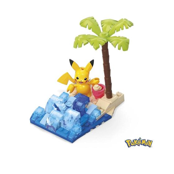 Imagem de Pokémon Blocos de Montar Pikachu Aventura na Praia Mega Construx - 79 Peças