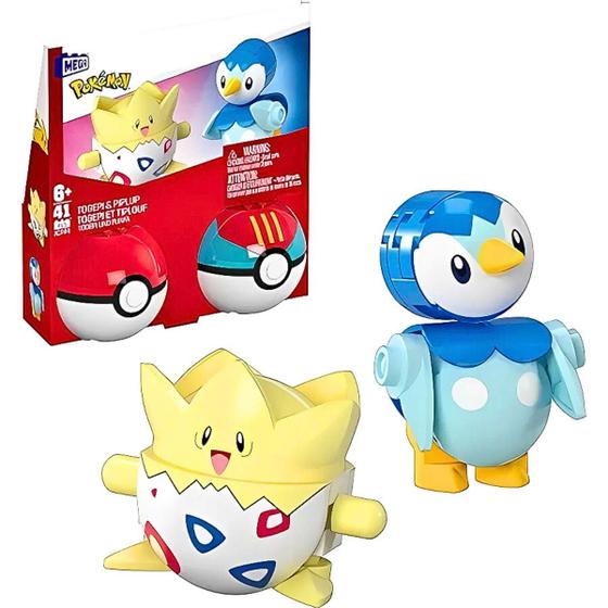 Imagem de Pokemon Boneco Togepi E Piplup PokeBola HXP11 - Mattel