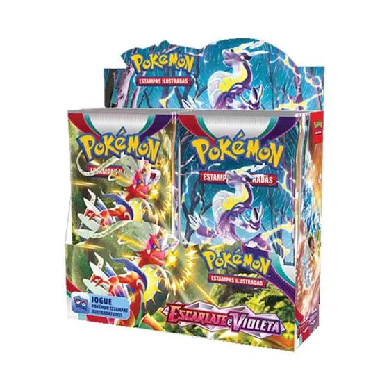 Imagem de Pokemon Box 36 Boosters Escarlate E Violeta Jogo Cartas - Copag