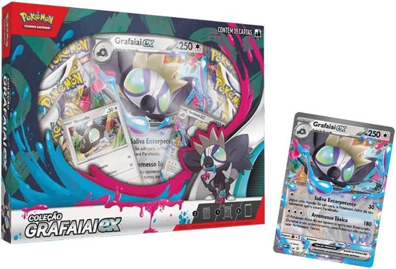 Imagem de Pokémon Box Coleção Grafaiai Ex - Copag 290-41155