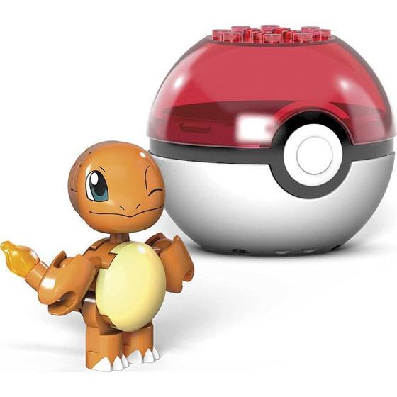 Imagem de Pokemon Charmander Pokebola Mega Construx Mattel GVK62