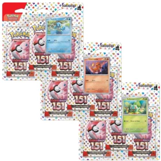 Imagem de Pokemon Coleção 151 Kit com 3 Blisters Triplos