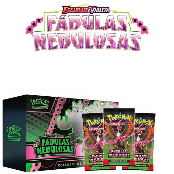 Imagem de Pokemon escarlate e violeta fábulas nebulosas box