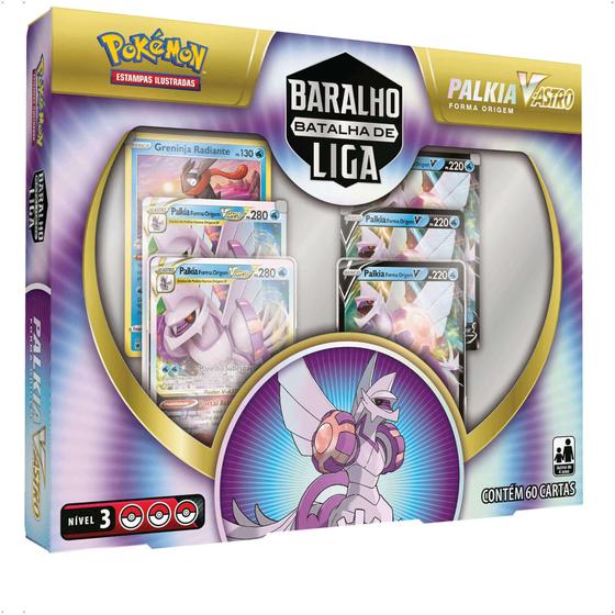 Imagem de Pokemon Estampas Ilustradas TCG Deck Batalha De Liga Forma Original Palkia Competitivo V-ASTRO Copag - 32794