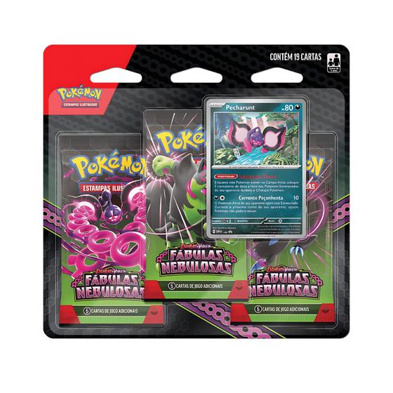 Imagem de Pokemon EV6.5 Blister Triplo Fabulas Nebulosas Certificado FSC Copag - 34888