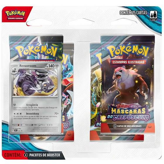 Imagem de Pokémon EV6 Blister Quadruplo Mascaras Do Crepúsculo Copag