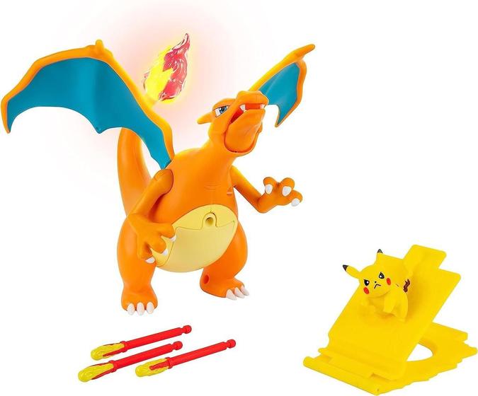 Imagem de Pokemon Figura Charizard Chama E Voo Pikachu - Sunny 3296