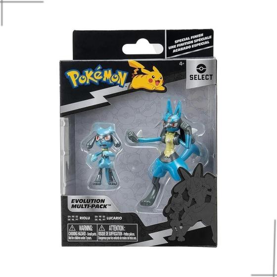 Imagem de Pokemon Multipack De Evolução Figuras Riolu E Lucario