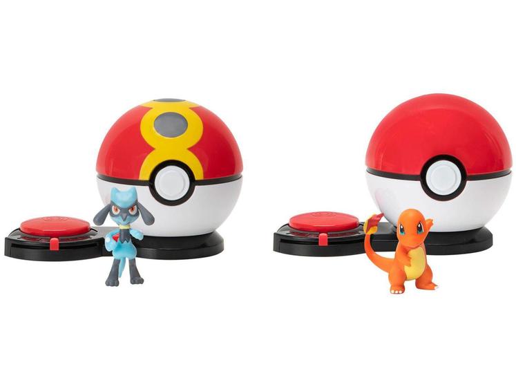 Imagem de Pokémon Poké Bola Ataque Surpresa Charmander e  - Riolu Sunny Brinquedos 10 Peças