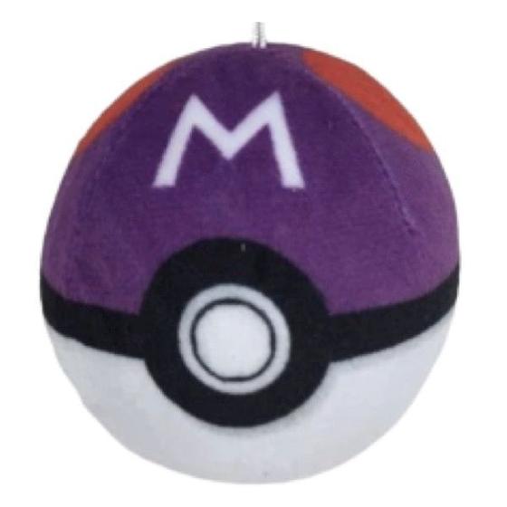 Imagem de Pokémon Pokebola Master Ball Pelúcia 8cm Pikachu Bulbassauro