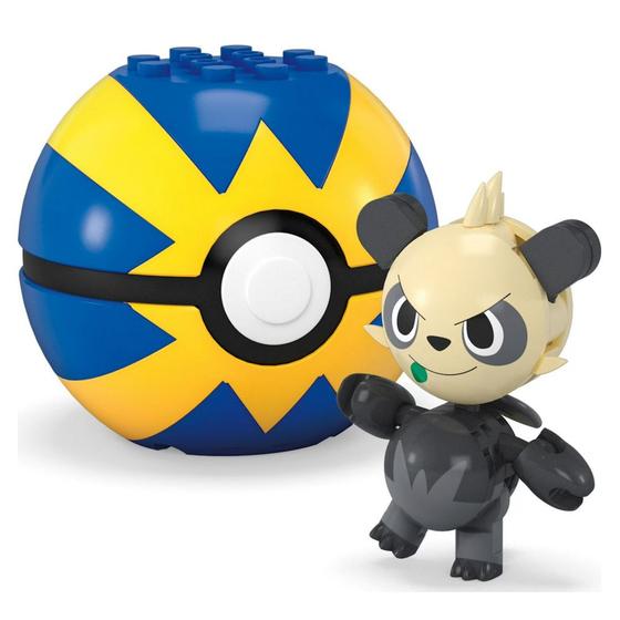 Imagem de Pokémon + Pokébola Pancham Mega Construx Blocos de Montar - Mattel