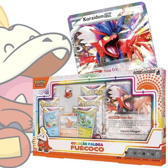 Imagem de Pokémon Scarlet e Violet Coleção de Paldea Fuecoco TCG Game