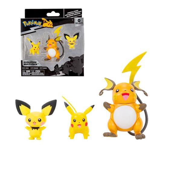 Imagem de Pokemon Select Evolution Multi-Pack Pichu Pikachu e Raichu