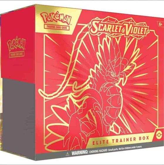 Imagem de Pokemon TCG Red Koraidon Elite Trainer Box Violeta Escarlate