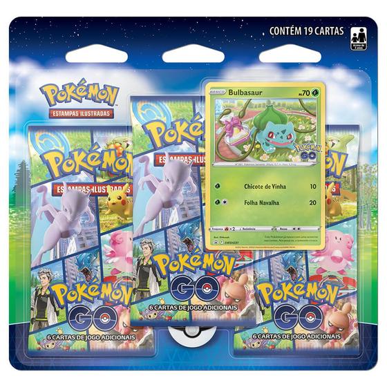 Imagem de Pokémon TCG: Triple Pack Pokémon GO - Bulbasaur