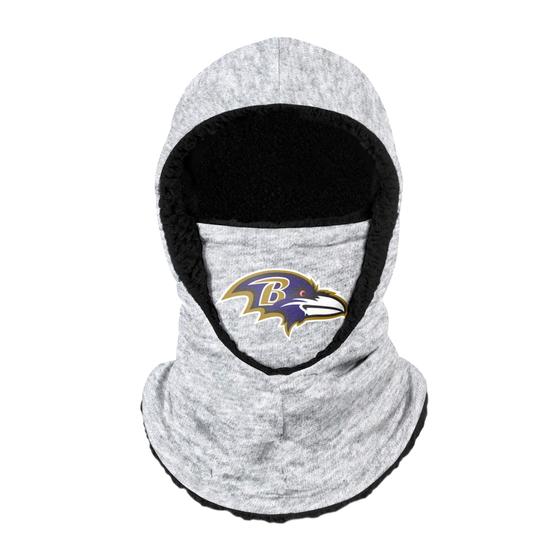 Imagem de Polaina com Capuz NFL Baltimore Ravens - Cinza Mesclado com Logo Grande