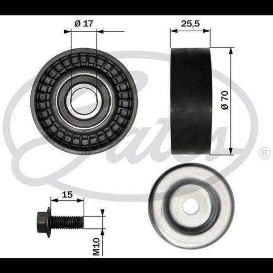 Imagem de Polia correia Ford Ecosport 2003 a 2012 Gates T39536