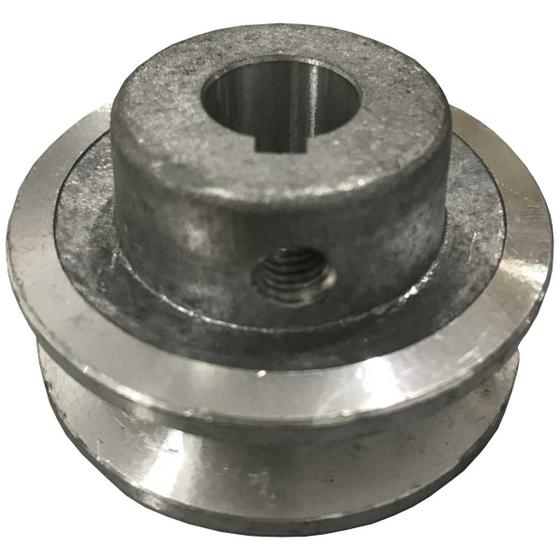 Imagem de Polia de aluminio para motor 1 canal diametro de 60mm e furo de 5/8" (16mm)