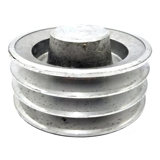 Imagem de Polia de Alumínio para Transmissão em V 3 Canais Tipo A 120mm - Alucal PAL120A3