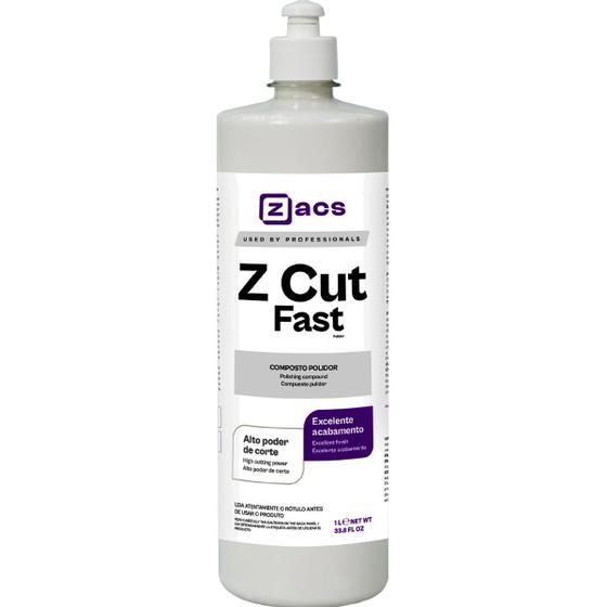 Imagem de Polidor De Corte Zacs Z-cut Fast Automotivo 1 Litro Etapa 1