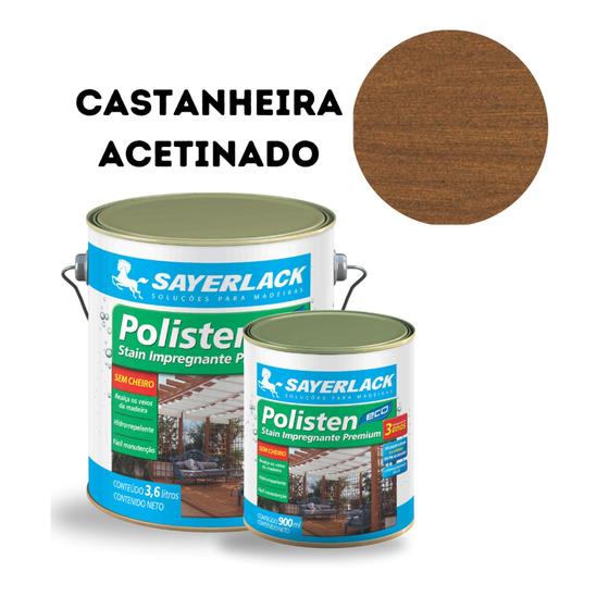 Polisten Stain Base Água Castanheira 900ml Sayerlack ECO Acetinado ...