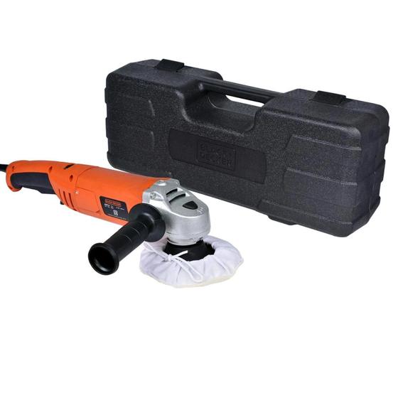 Imagem de Politriz 5" com Maleta 127V 600W - WP600K-BR - Black&Decker