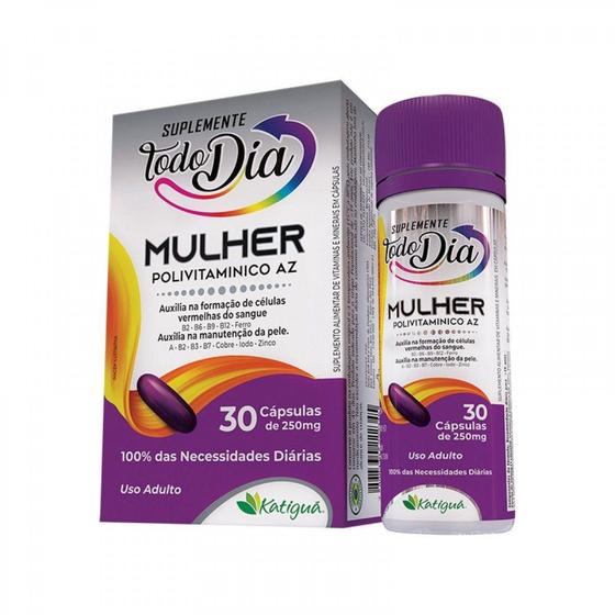 Polivitamínico Az Mulher Std 30 Cápsulas - Katiguá - Multivitamínico 