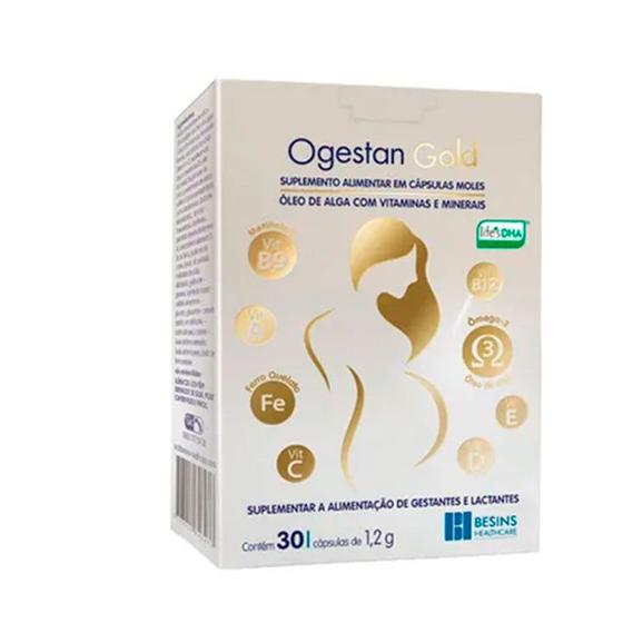 Imagem de Polivitamínico Ogestan Gold para Gestantes e Lactantes 30 cápsulas