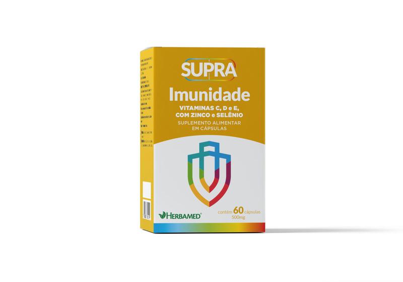 Imagem de Polivitaminico supra imunidade 60caps/500mg - herbamed