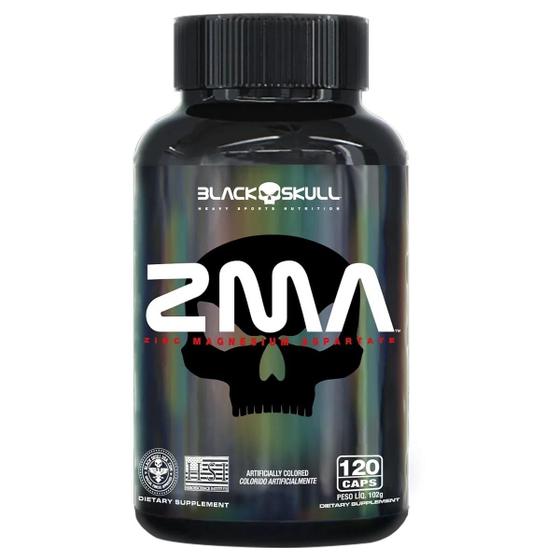 Imagem de Polivitamínico ZMA com Zinco, Magnésio e Vitamina B6 - Black Skull