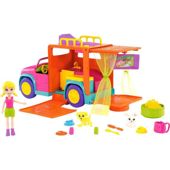 Polly Pocket Carro de Acampar da Polly - Mattel - Carrinho de Brinquedo ...