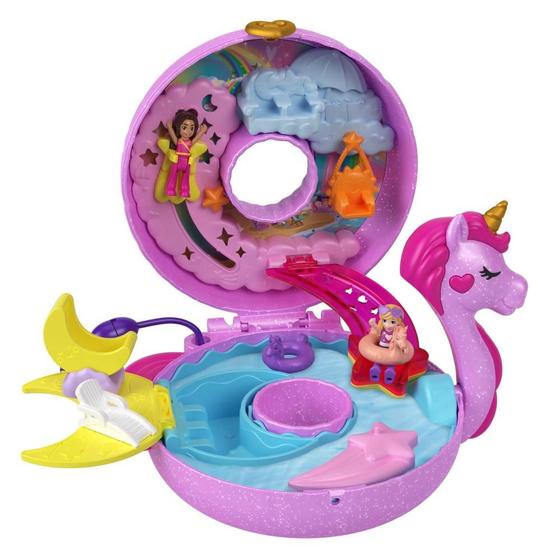 Imagem de Polly Pocket Estojo Boia de Unicórnio com Boneca - Mattel