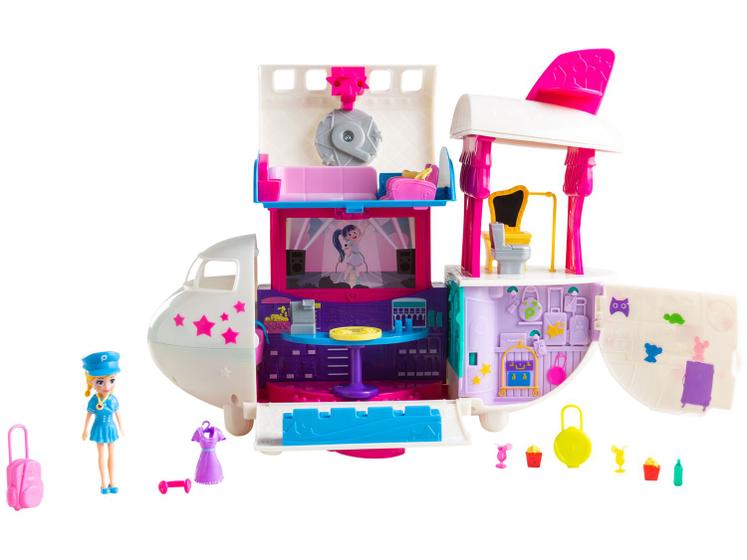 Polly Pocket Mega Jato De Viagem 35cm Menor preço em Polly Pocket Mega Jato De Viagem 35cm