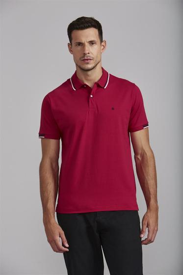 Imagem de Polo Comfort Malha - Vermelho Rubi