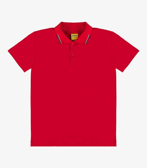 Imagem de Polo Infantil Em Meia Malha Rovi Kids Vermelho