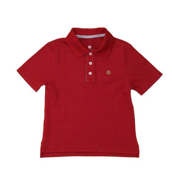 Imagem de Polo infantil lisa manga curta Vermelho