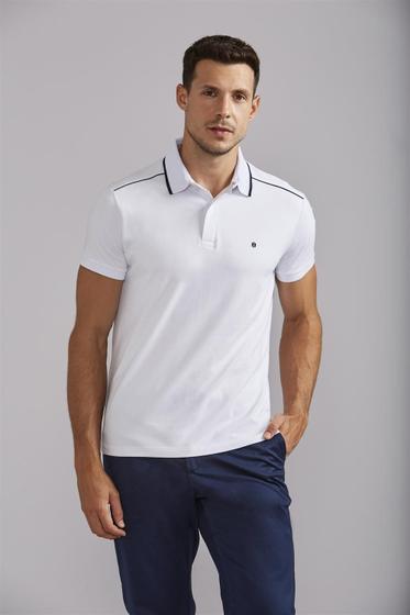 Imagem de Polo Malha Premium Slim Fit - Branco