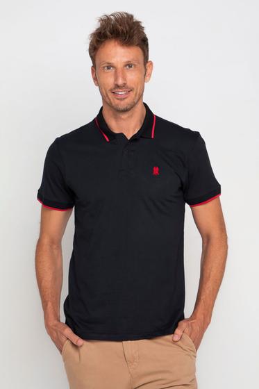 Imagem de Polo Masculina Detalhe Filete Polo Wear Preto